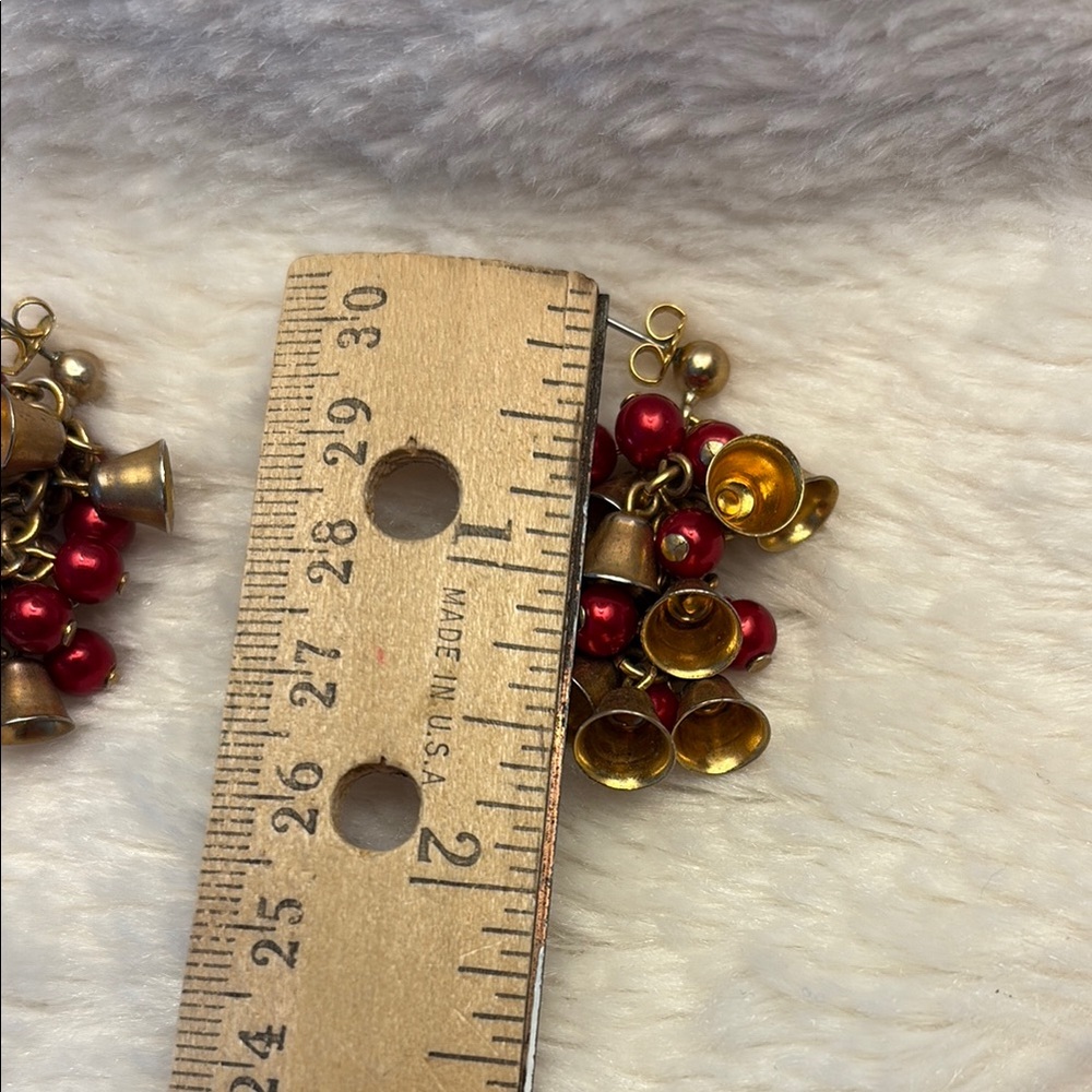 VINTAGE CHRISTMAS EARRINGS - Picture 6 of 6